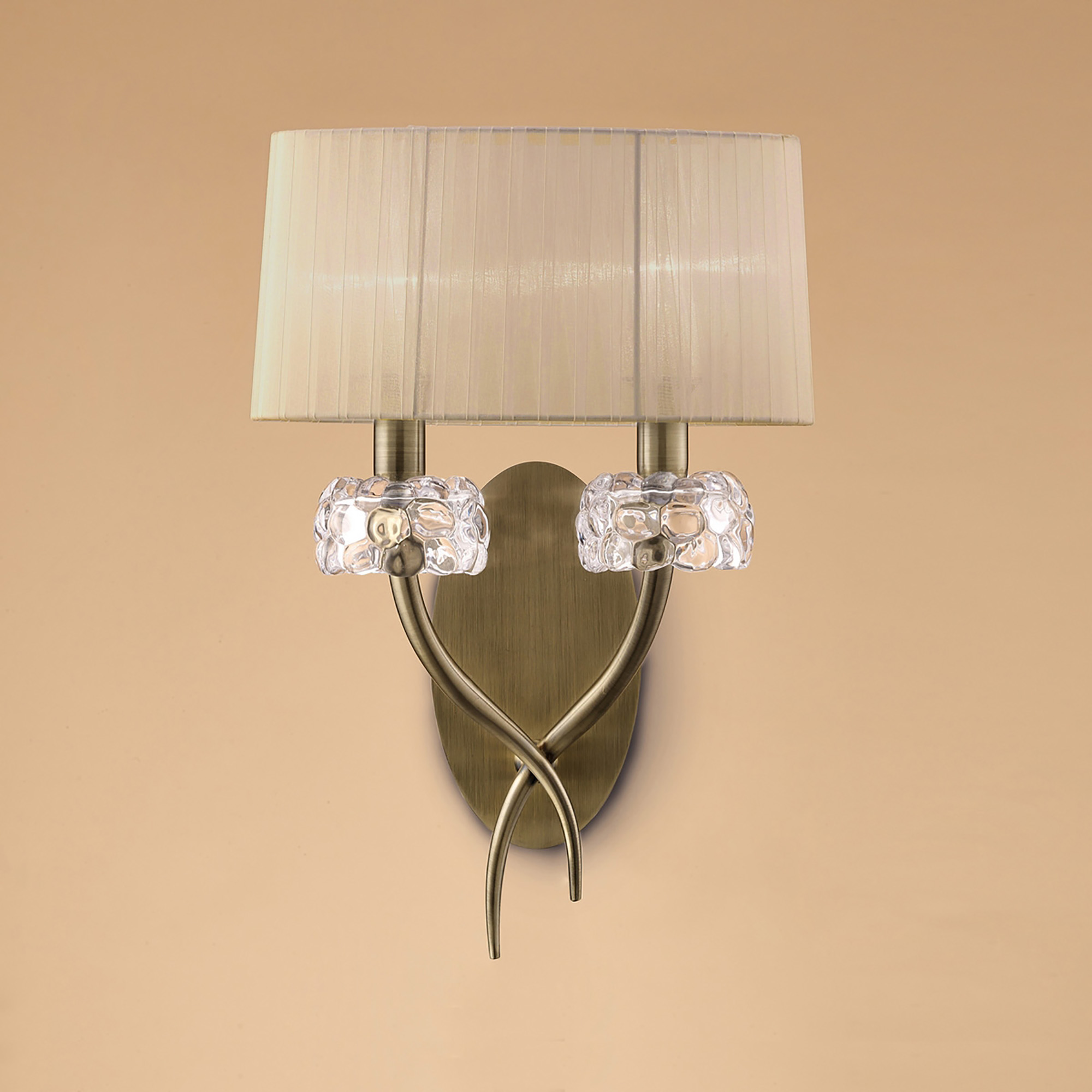 Loewe Antique Brass-Soft Bronze Wall Lights Mantra Armed Wall Lights Loewe Antique Brass-Soft Bronze Wall Lights Mantra Armed Wall Lights